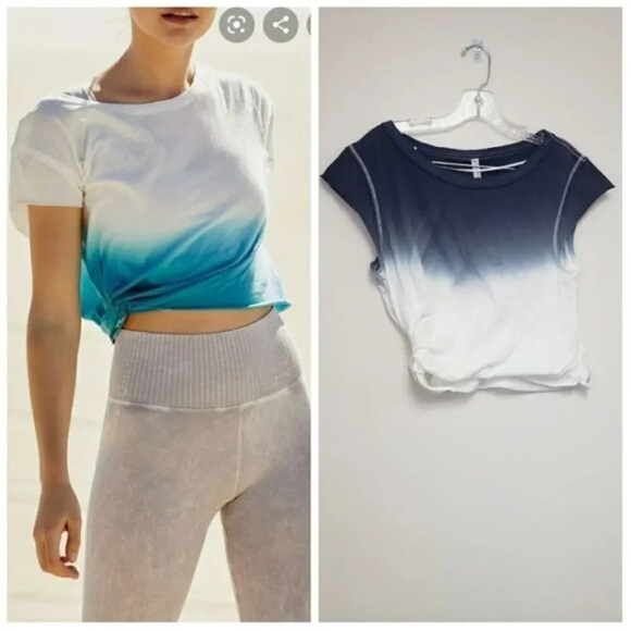 Free People Hold It Down Dip Die Tee - Picture 1 of 8